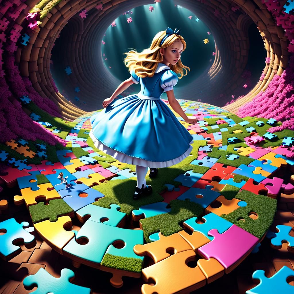 Alice Through the Puzzle Glass