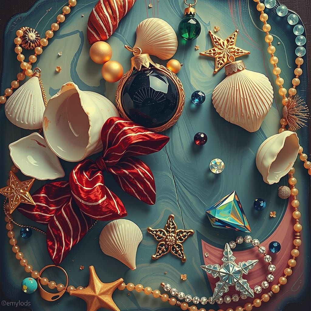 Hyperrealistic Gelato Colors With Pearls and Jewels