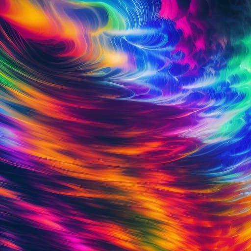 Illuminated Swirling Maelstrom in Digital Fantasy Art