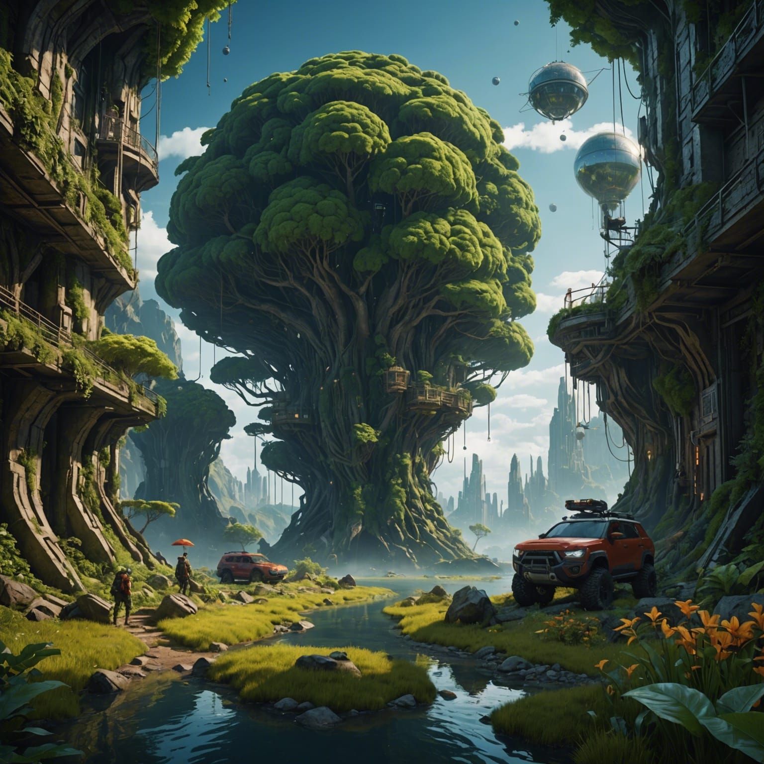 Nature vs. Technology: A Digital Painting in Unreal Engine