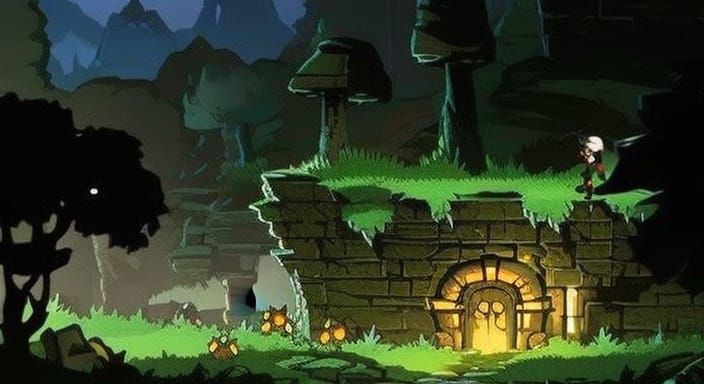 Overgrown Graveyard Concept Art for 2D Game