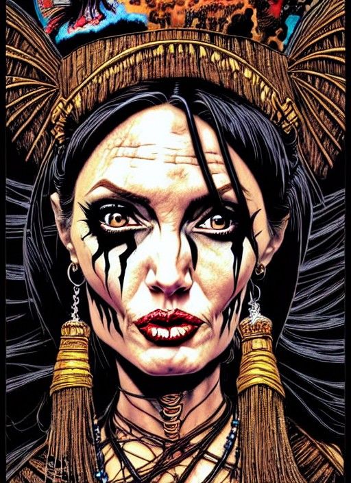 Comic Book Horror - Voodoo Queen Angelina Jolie