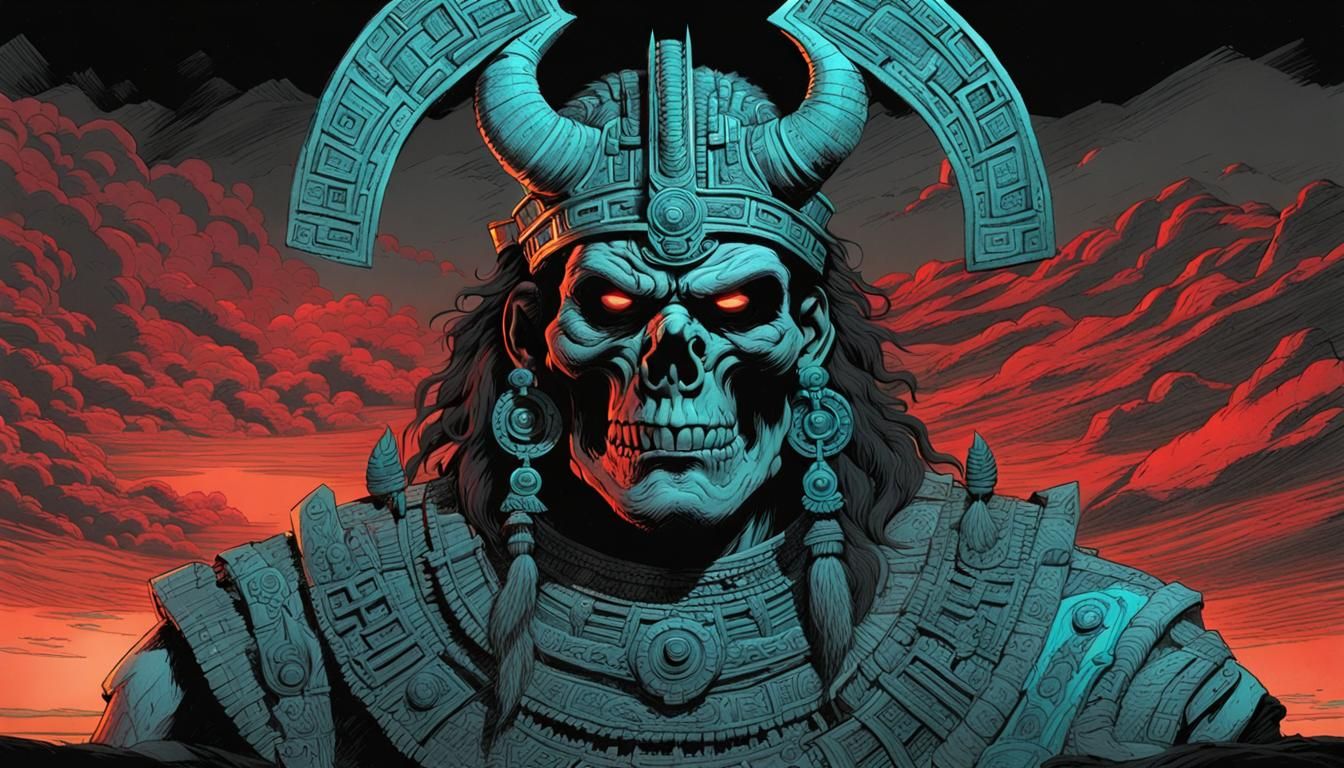Wicked grotesque
Aztec Doom King
On the edge of end day's
Ar...