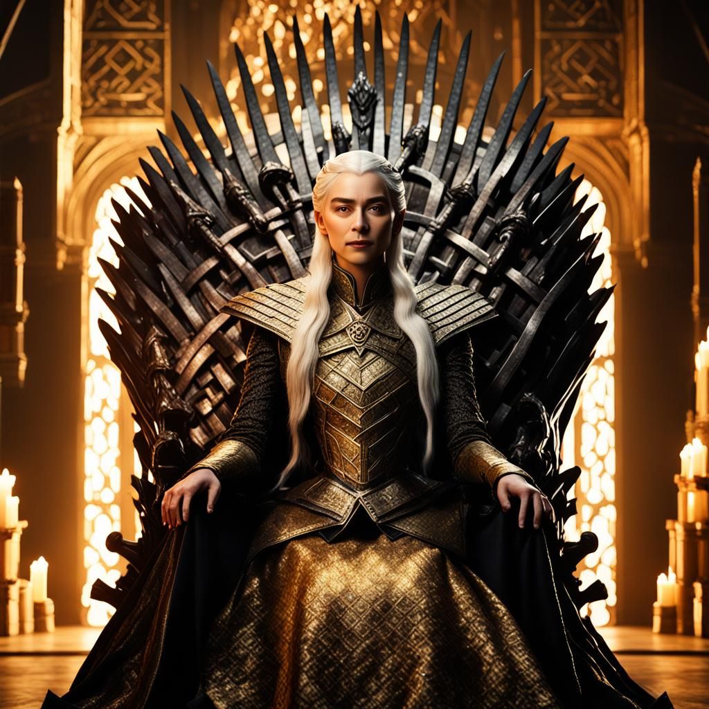 Queen Rhaenyra Targaryen Portrait in Hyperrealistic Digital ...