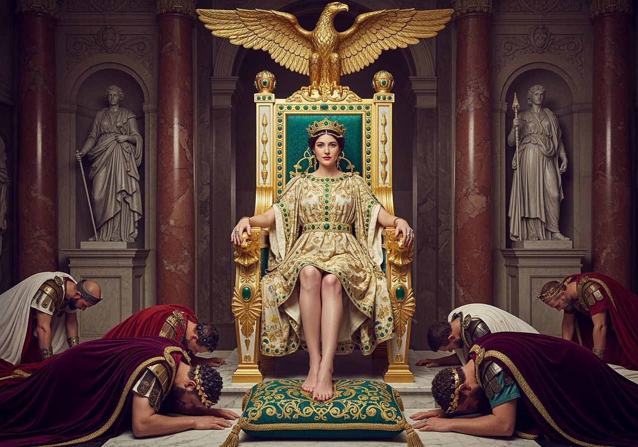 Empress Messalina on Emerald Throne, Sharp Focus