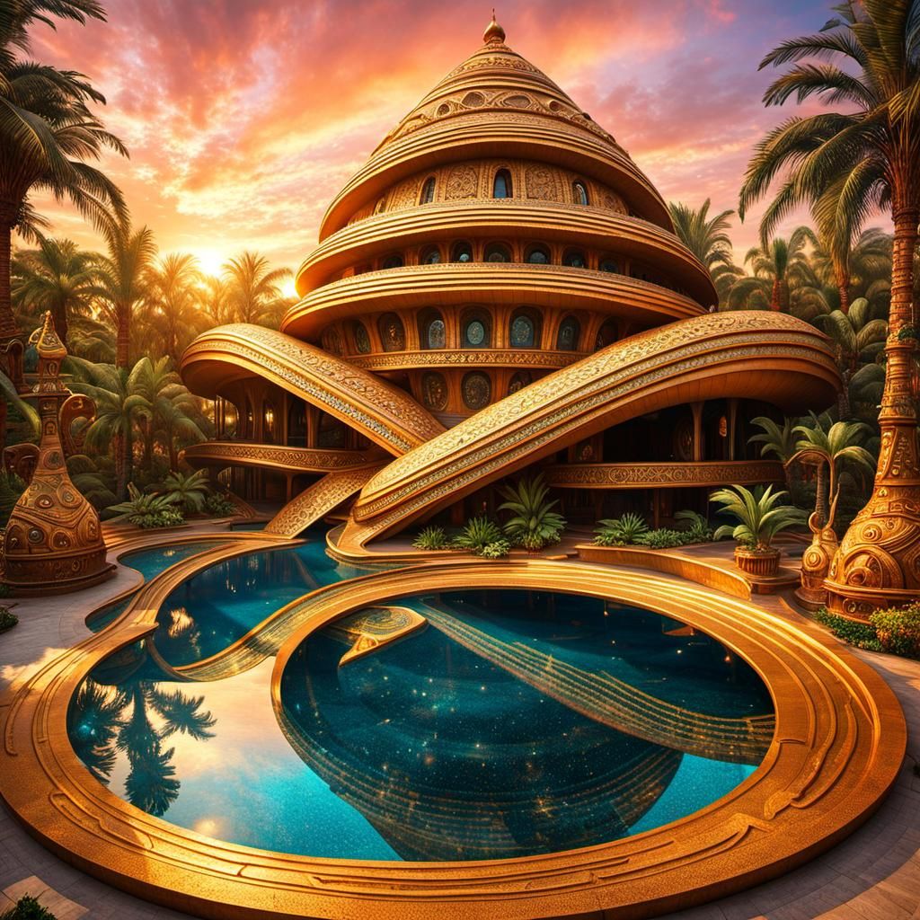 Futuristic Wizard Naga Sea Snail House in India