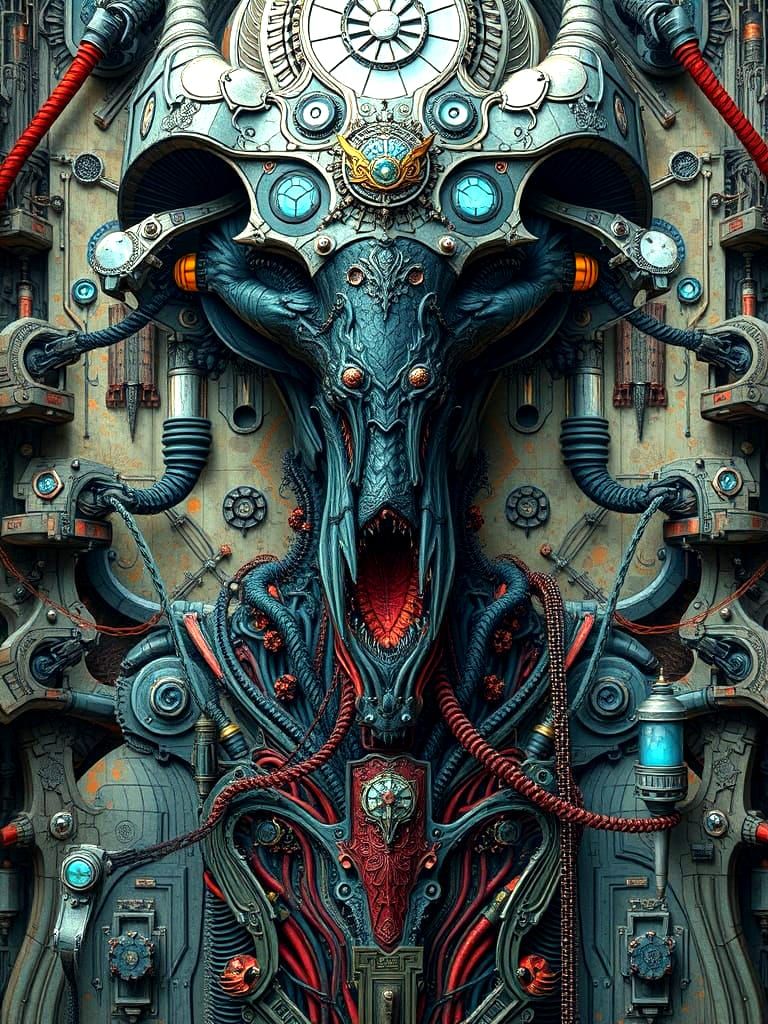 Self-Aware Machines in Dystopian Surrealism