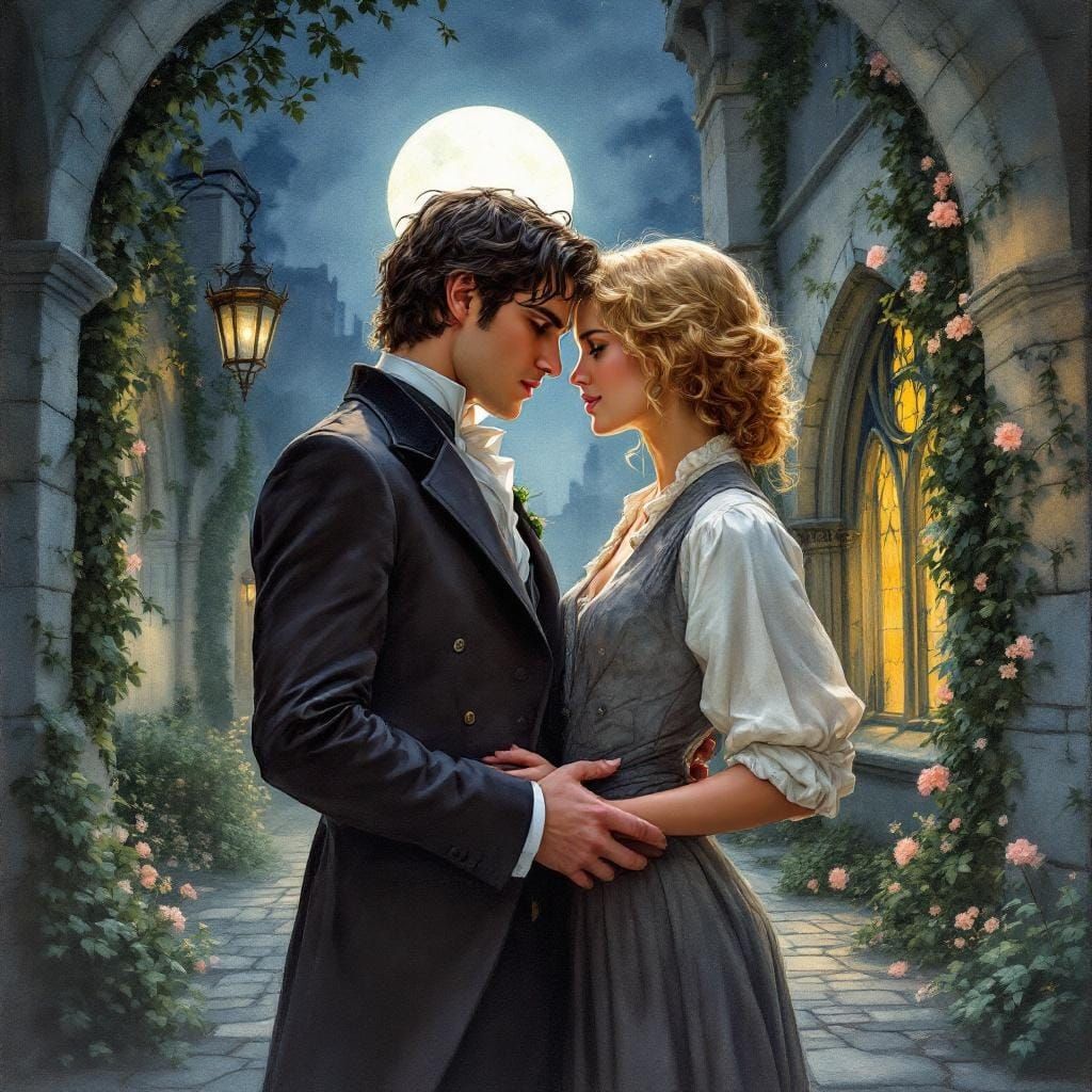 Gothic Romance: A Watercolor Gay Love Story