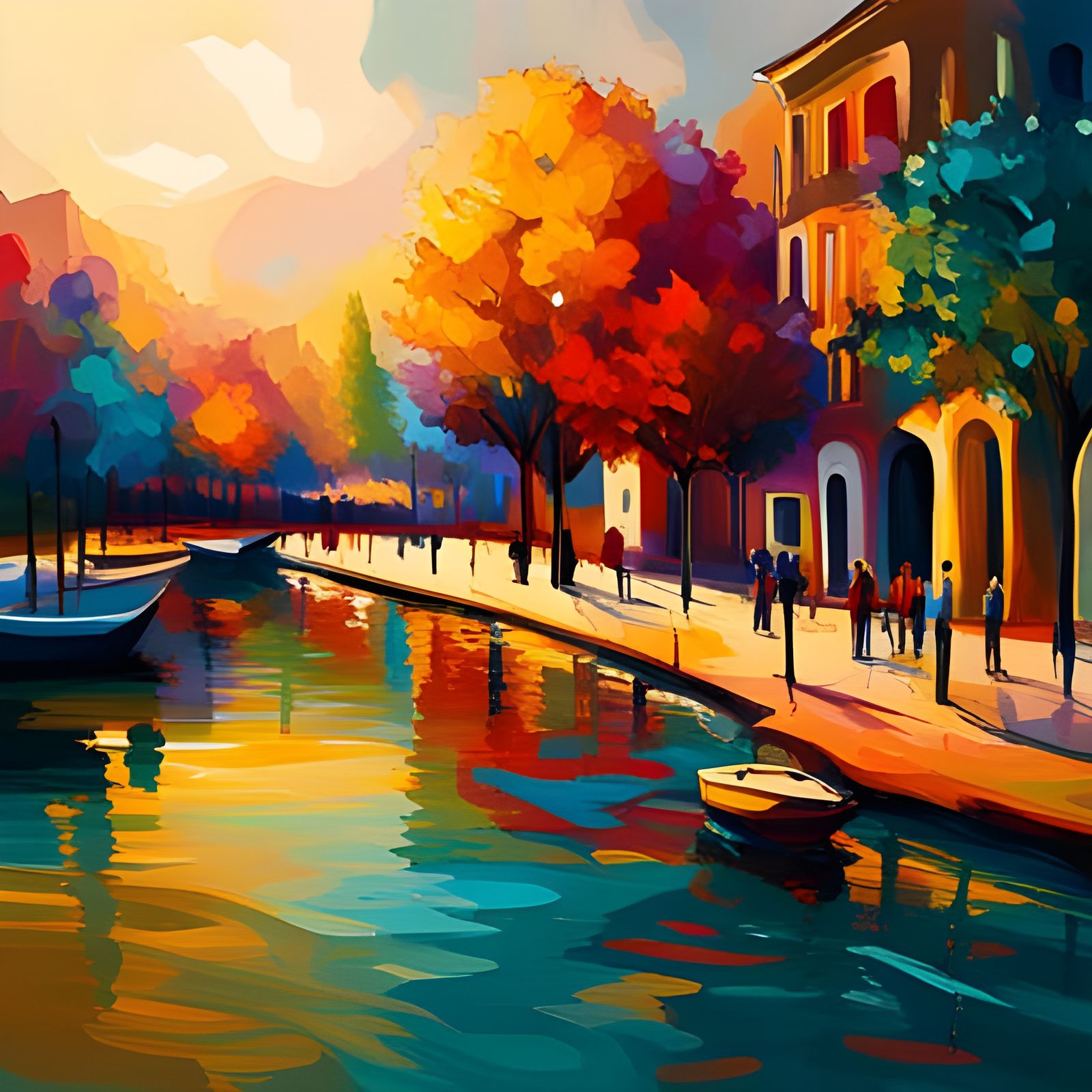 Colorful Abstract World Design with Fine Details