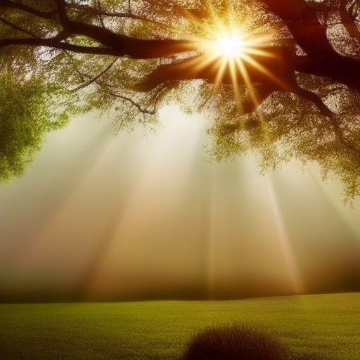 Divine Sunshine Through Morning Clouds