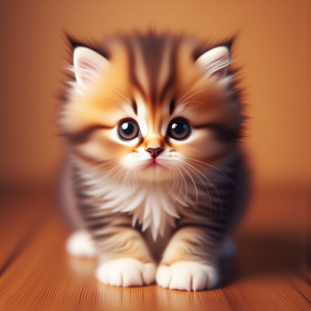 Hyper-Realistic Portrait of an Adorable Kitty Cat
