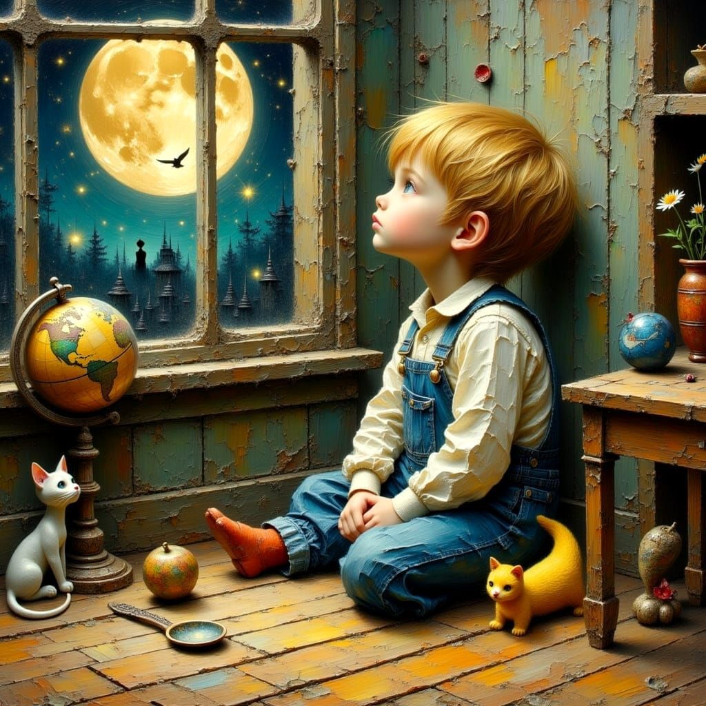 Childhood Memories of a Father's Absence in a Whimsical Oil ...