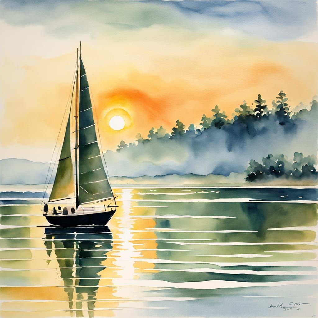 A sailboat sunrise
