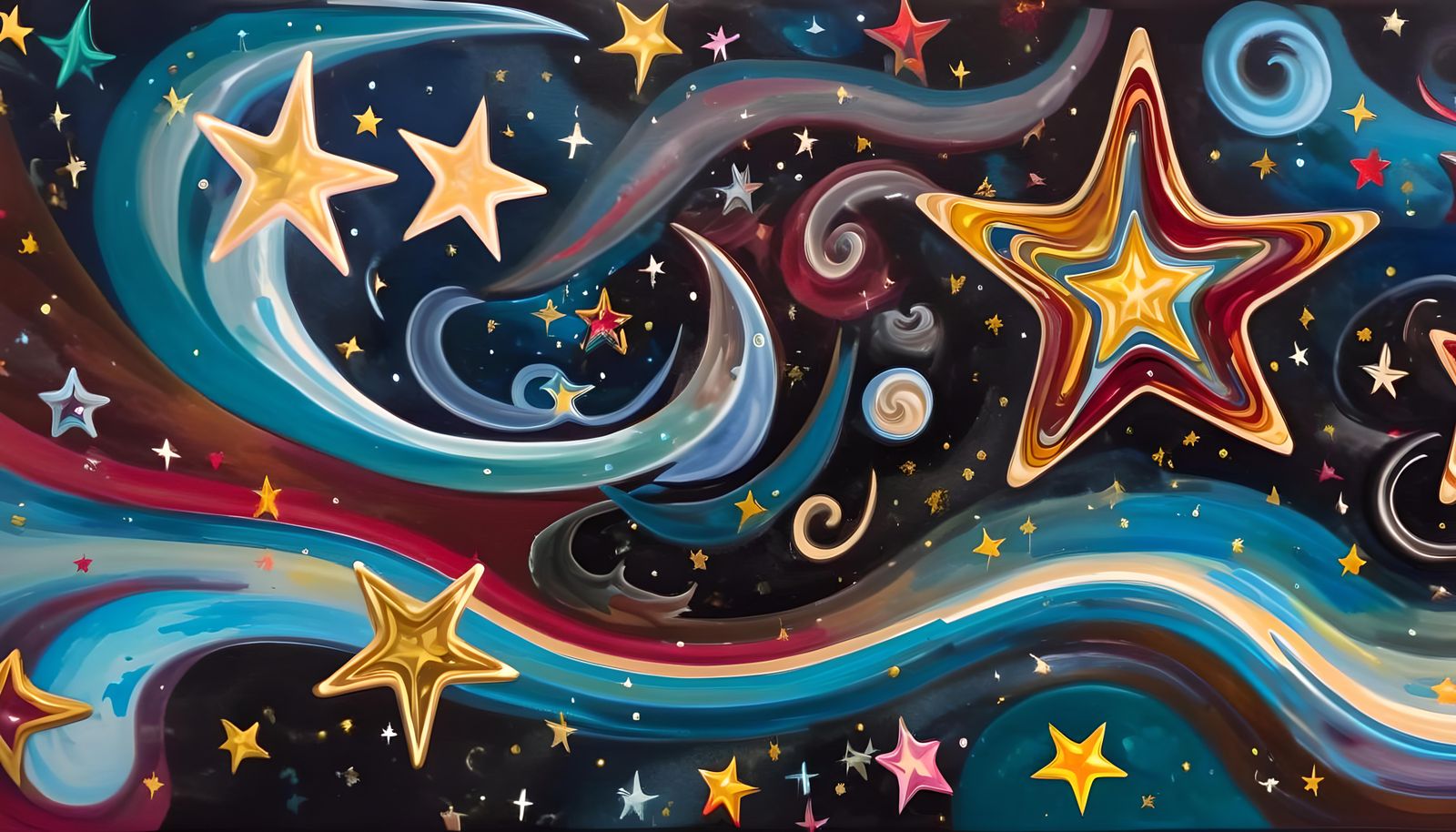 Electromagnetic Star Cluster Formation in Impasto Style