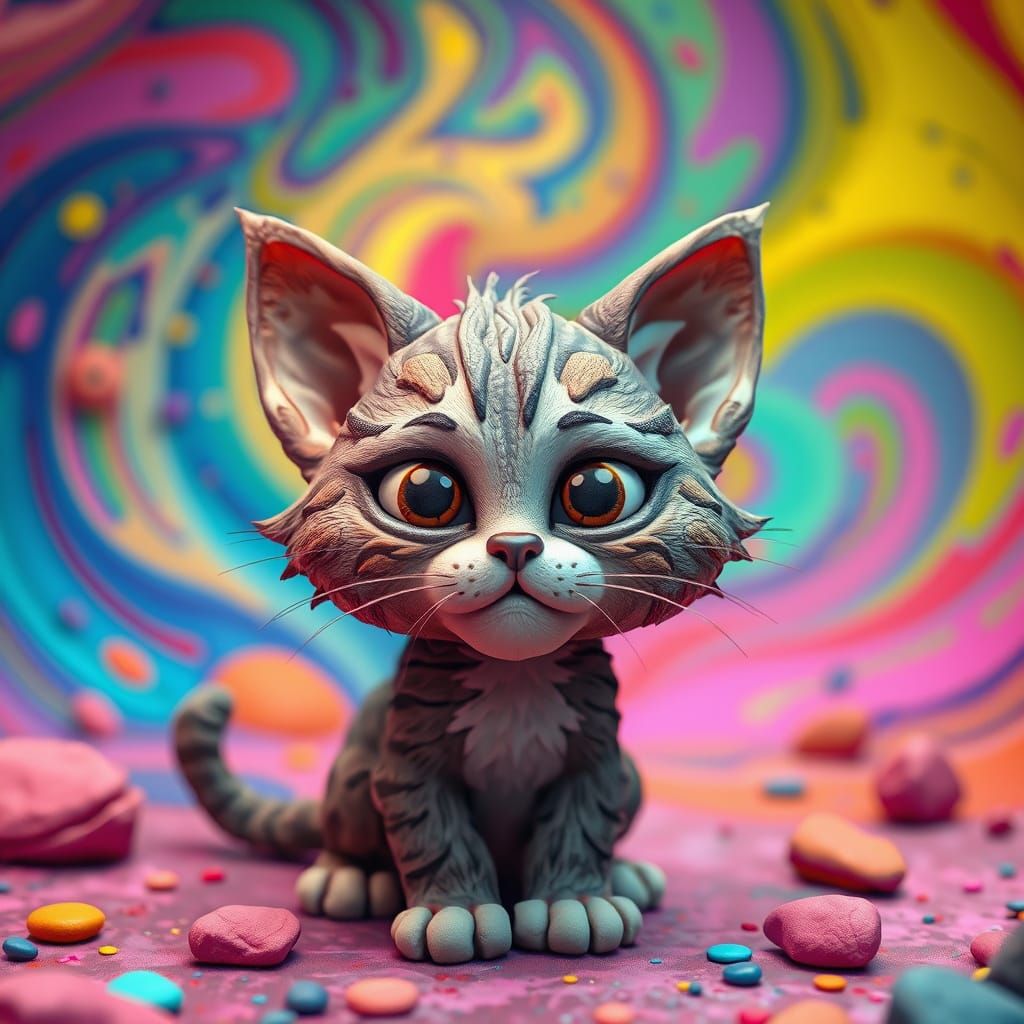 messing with prompts; Scruppy the Kitten