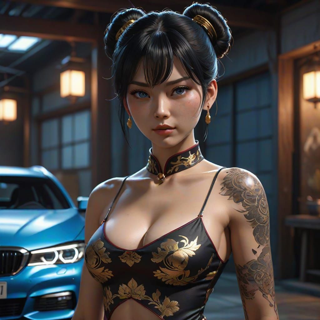 Hyper-Realistic 3D Anime Art of Haitian-American Male in Est...