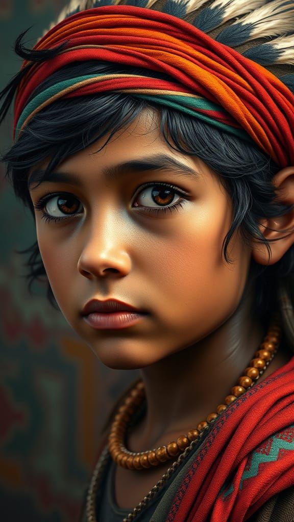 A young spirit shines through vibrant hues