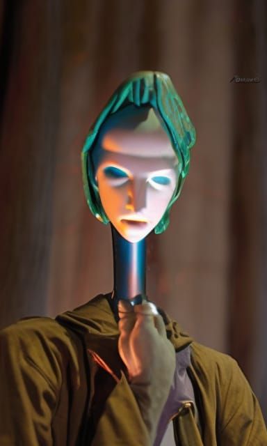 Eerie Headless Mannequin in Opalescent Digital Art