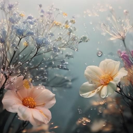 Vivid Flora and Trees in Warm Light Photography