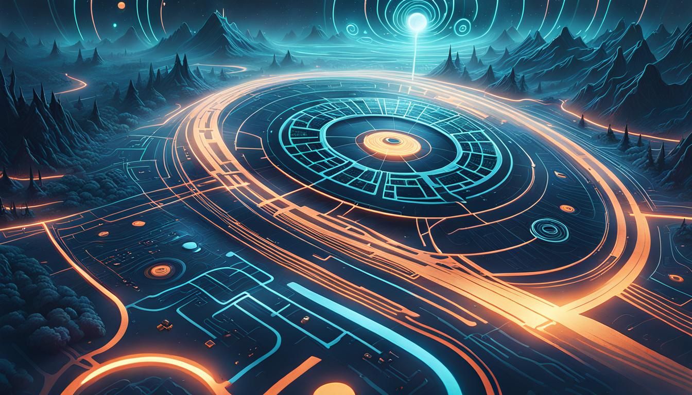 Mystical Map of Inspiration in Hyperrealistic Digital Art