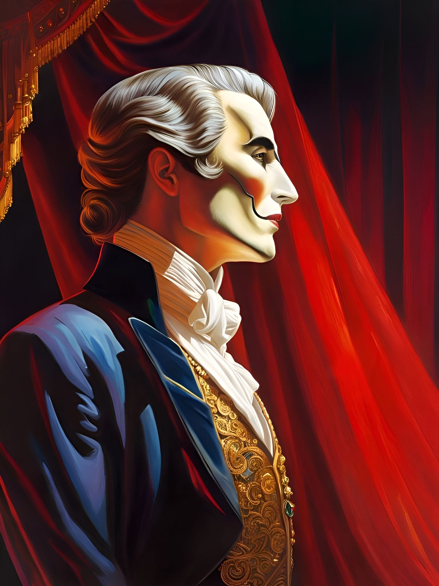 Dramatic Phantom of the Opera Stage Bow