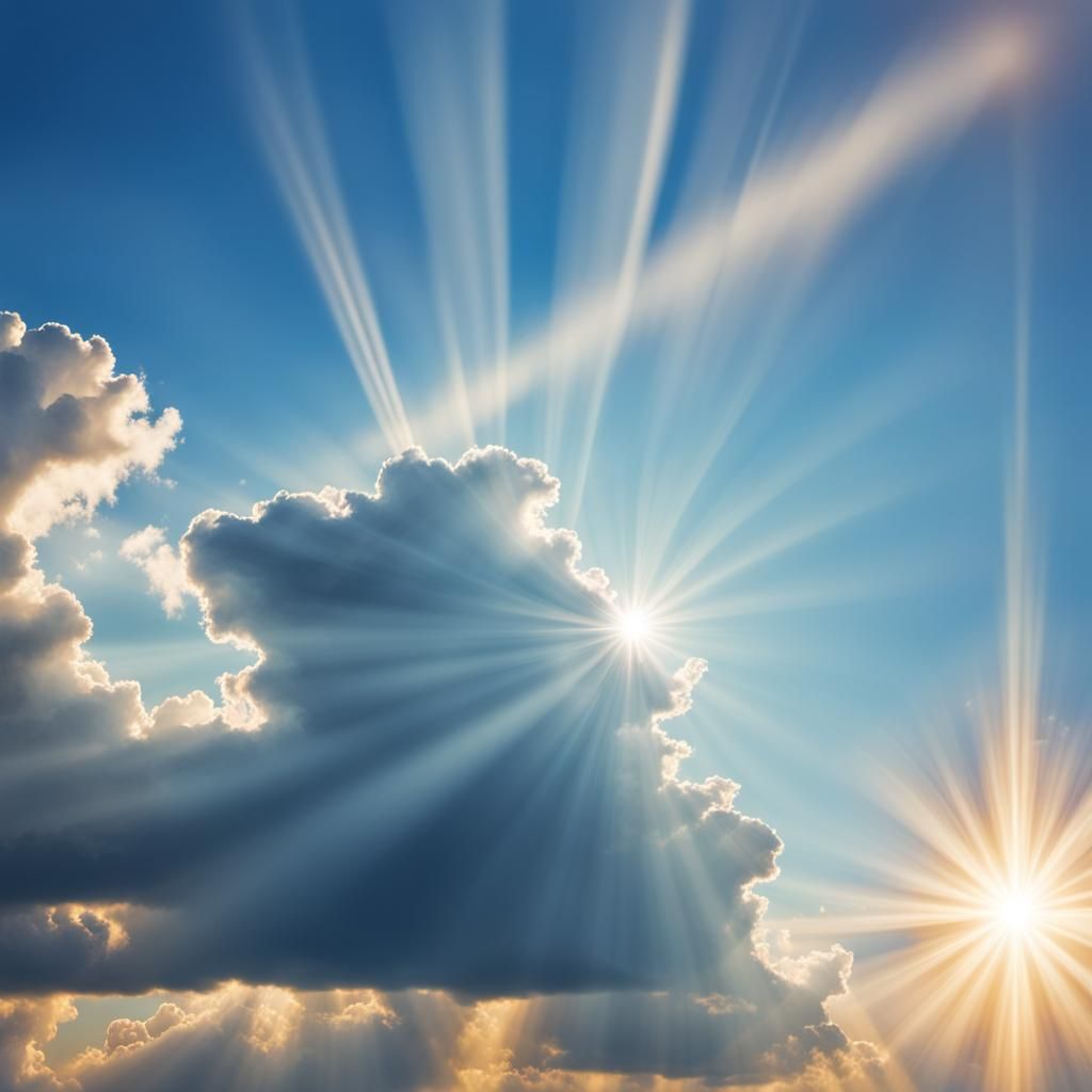 Ethereal Face Bathed in Divine Light