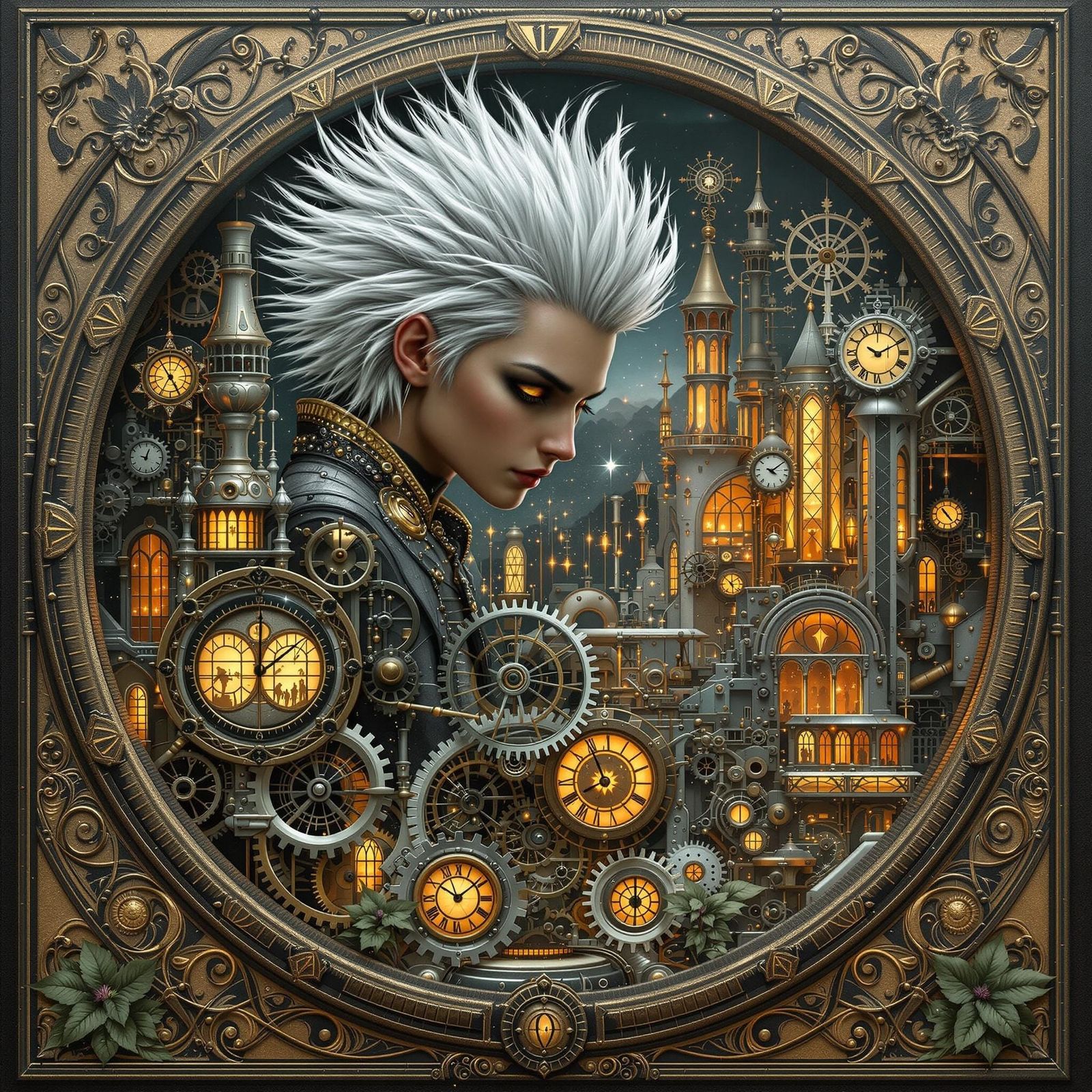 Art Nouveau Architect Designs Miniature Clockwork World