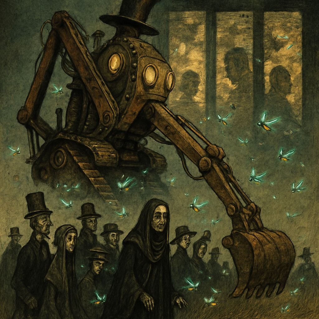 Bizarre SteamHovel Funerary Chic