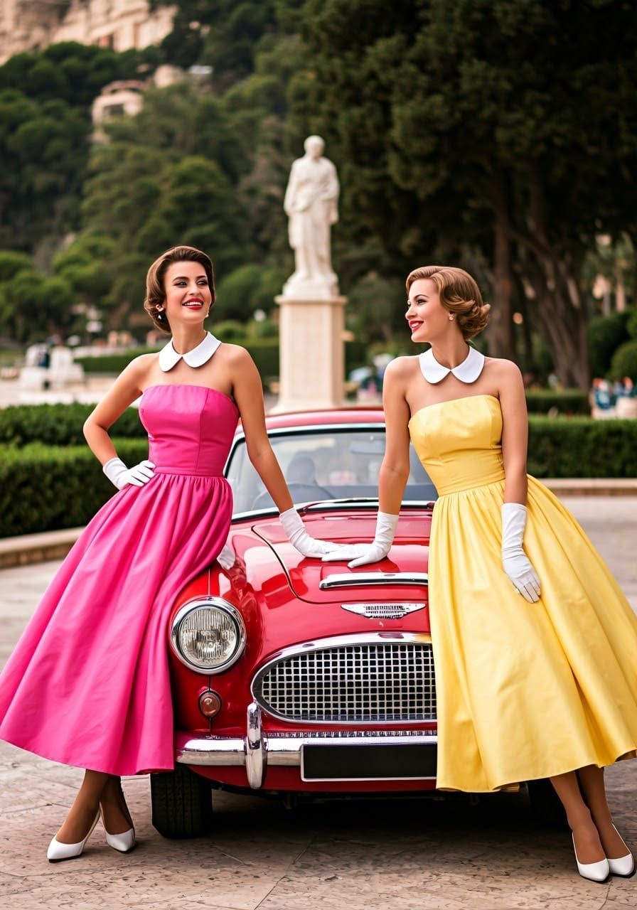 Glamorous Women at 1959 Monte Carlo Rally