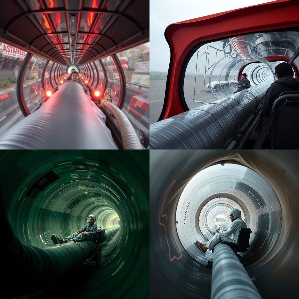Human Travel in a Futuristic Vacuum Tube