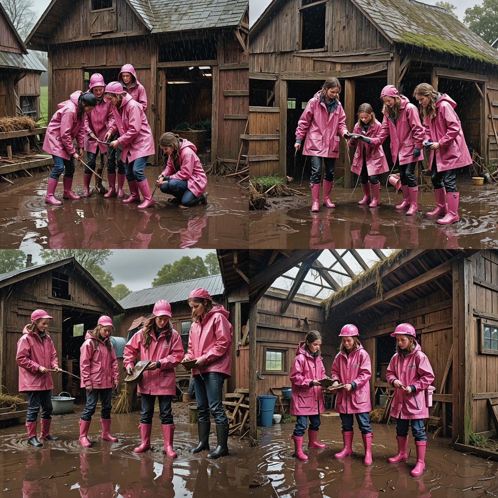 Flooded Barn on Farm: Matte Painting in Unreal Engine
