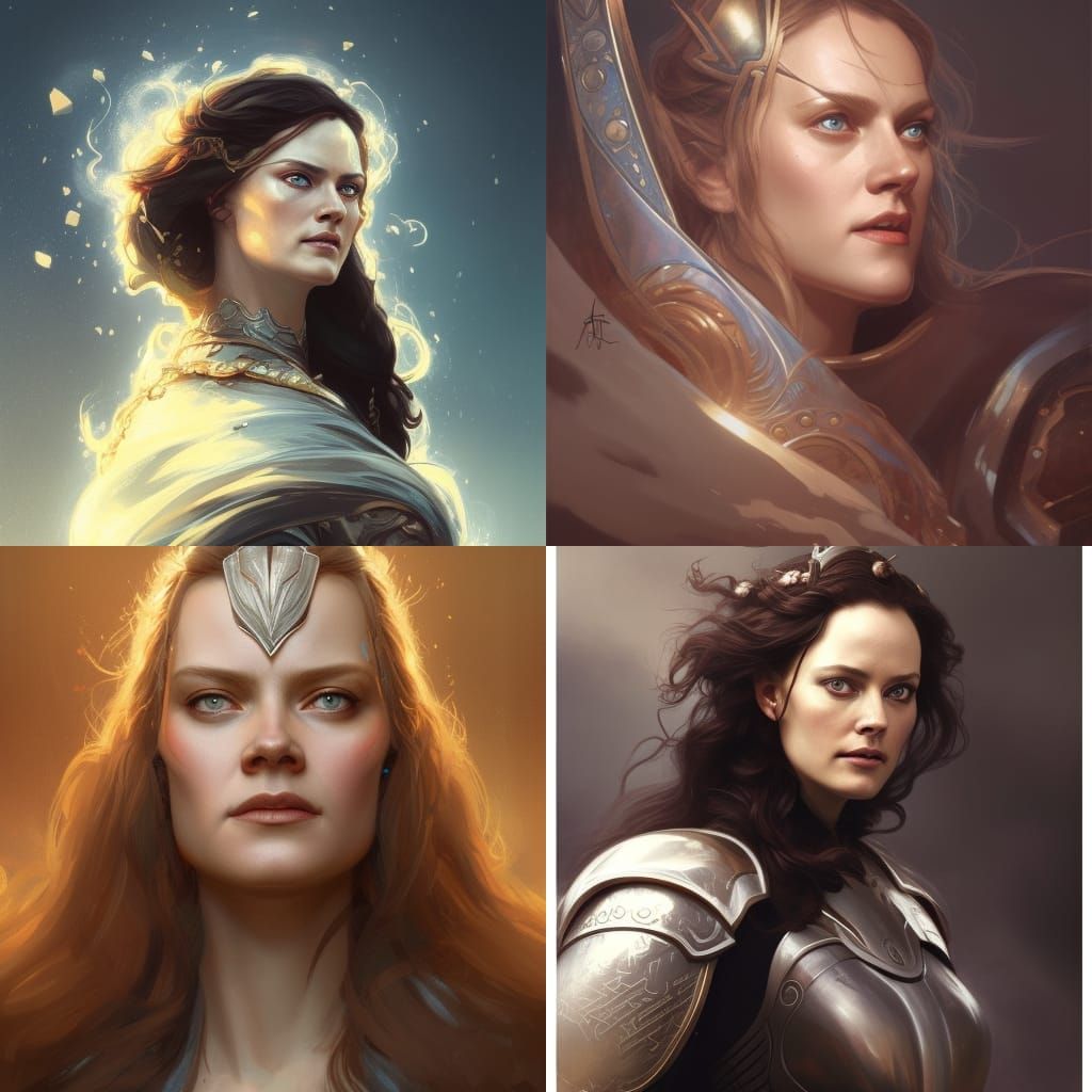 Lady Sif Portrait in Artgerm and Mucha Style