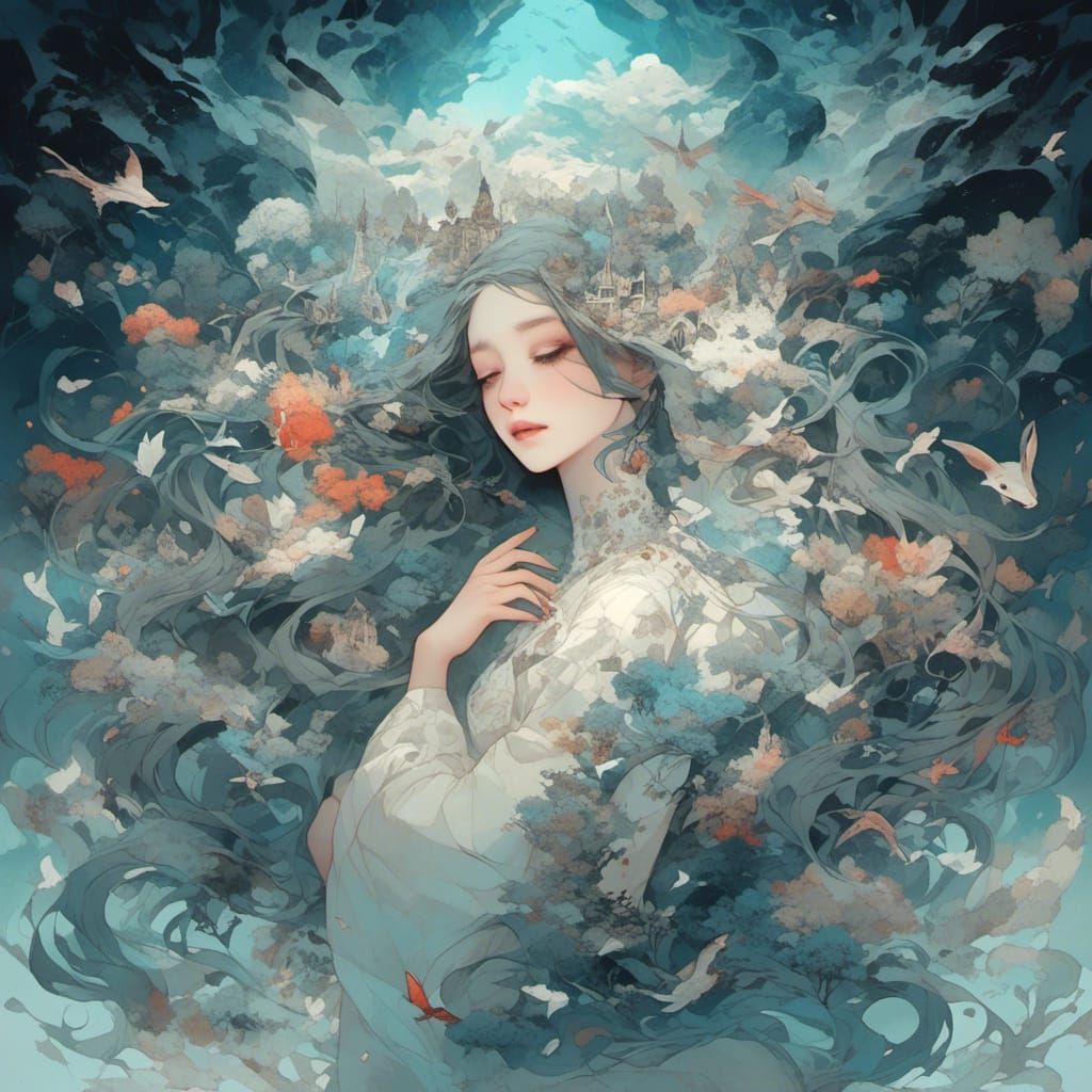 Sleepless Night: A Vision of Overwhelming Thoughts