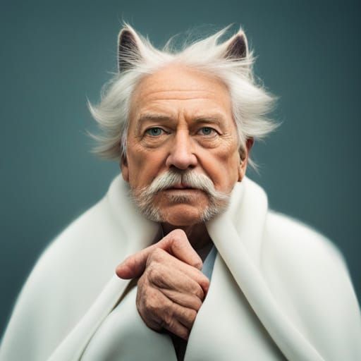 Contemplative Cat: An AI Generated Image