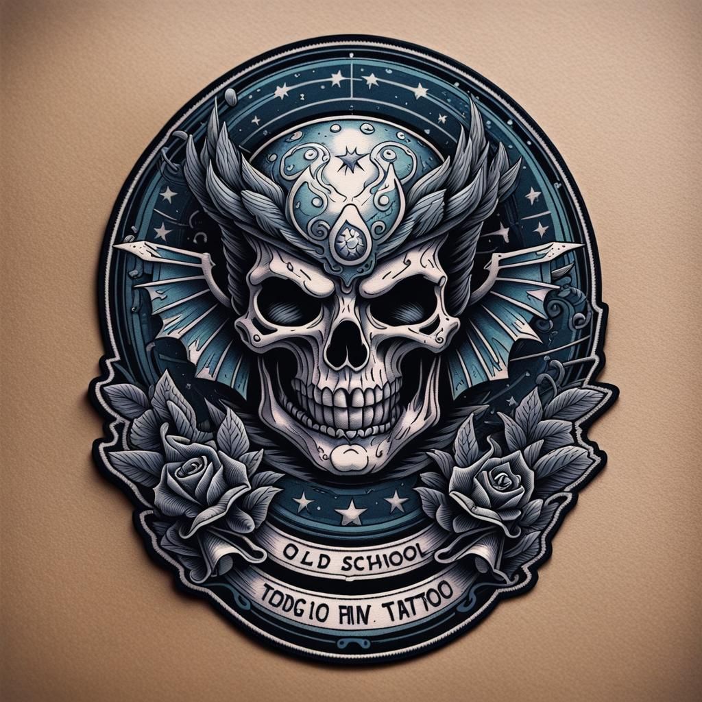 Old School Tattoo Flash Art Design