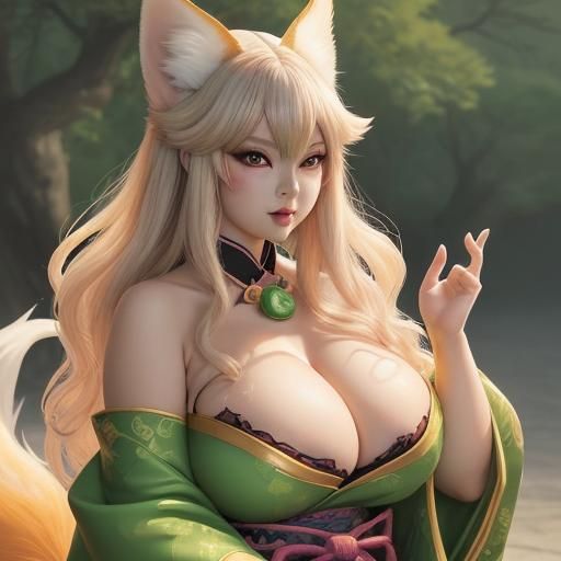 Jade Kitsune in Anime Style