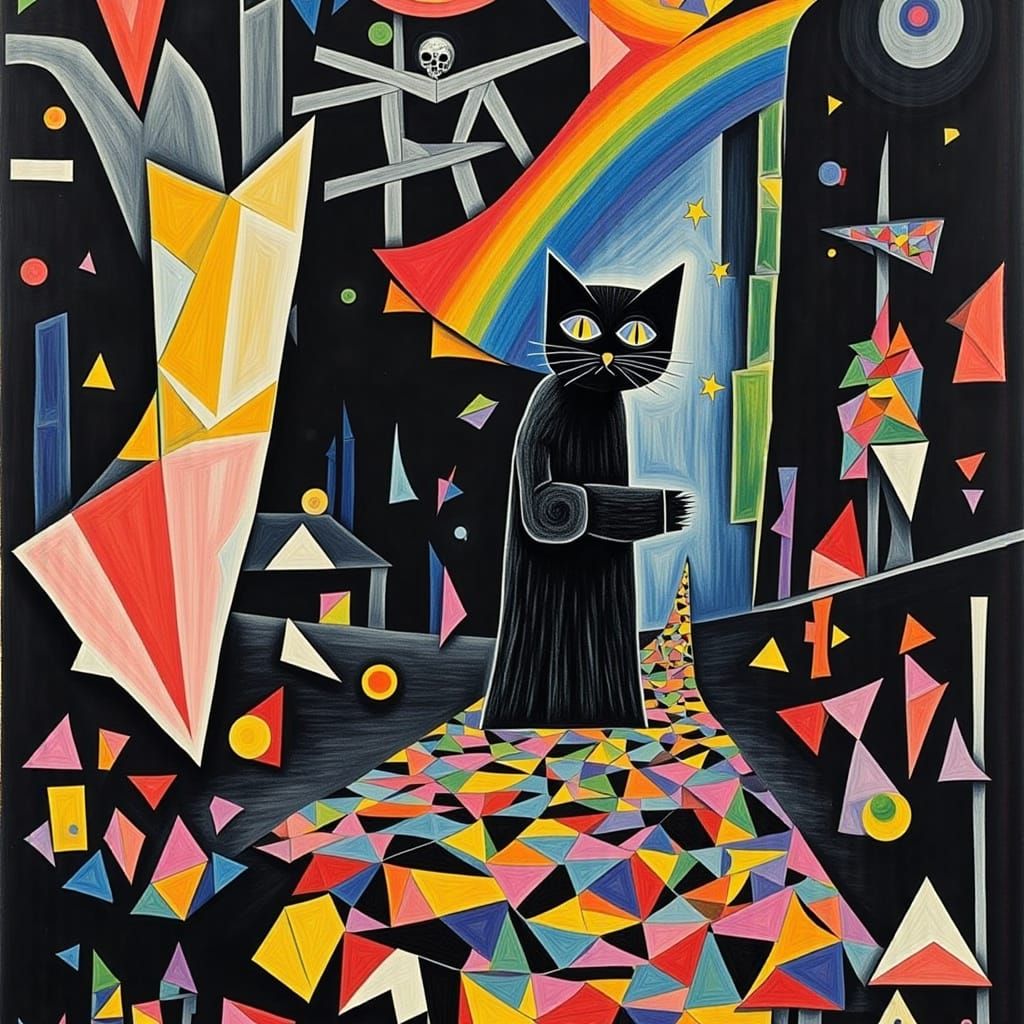 <lora:Death River:1.0> <lora:Cubism Bones:1.0>  Abstract exp...