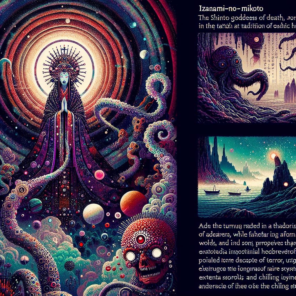 Cosmic Horror Izanami-no-Mikoto Illustration