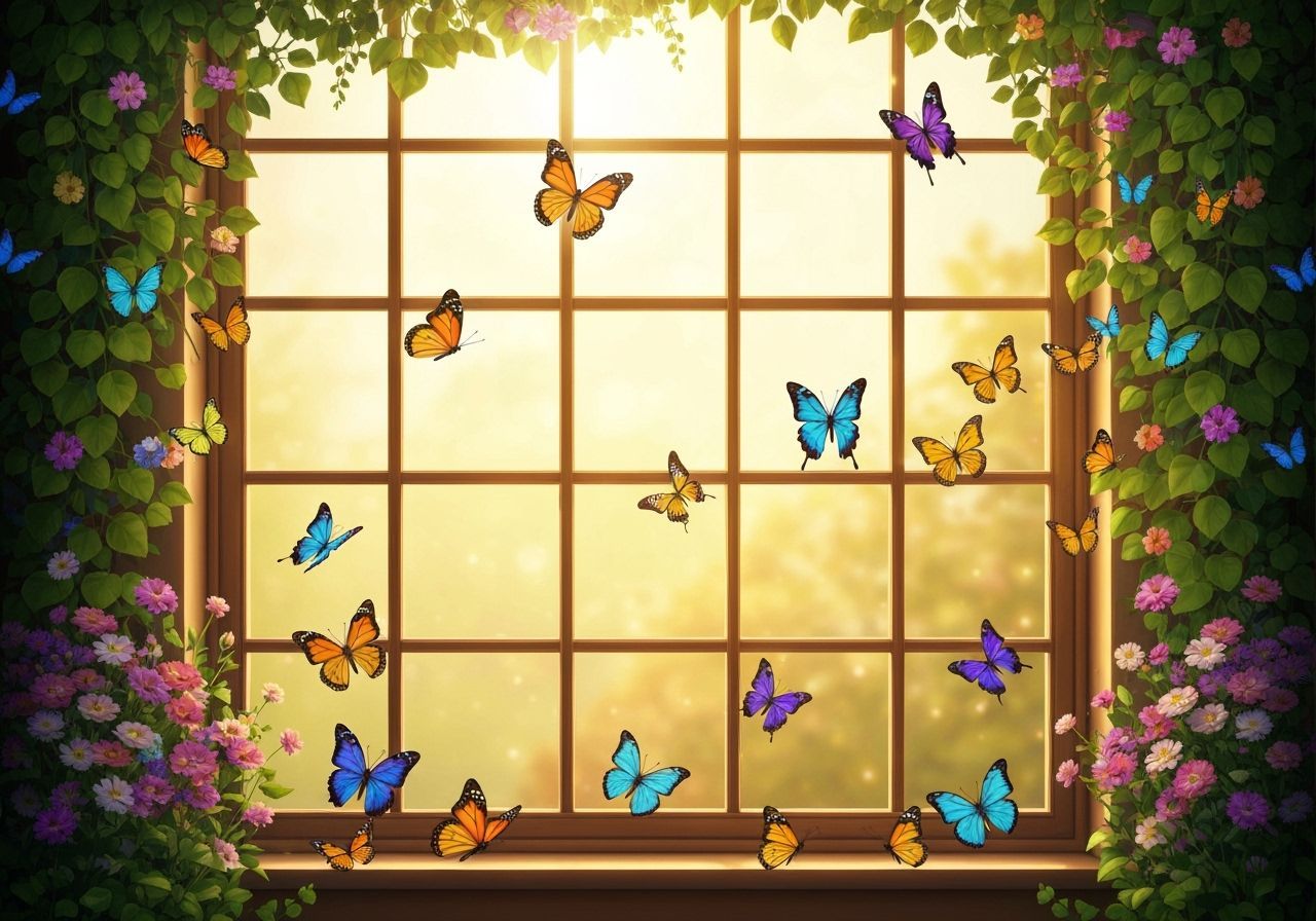 Butterfly Paradise: A Window to a Dreamy World
