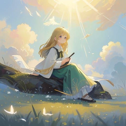 Angel in Heavenly Radiance