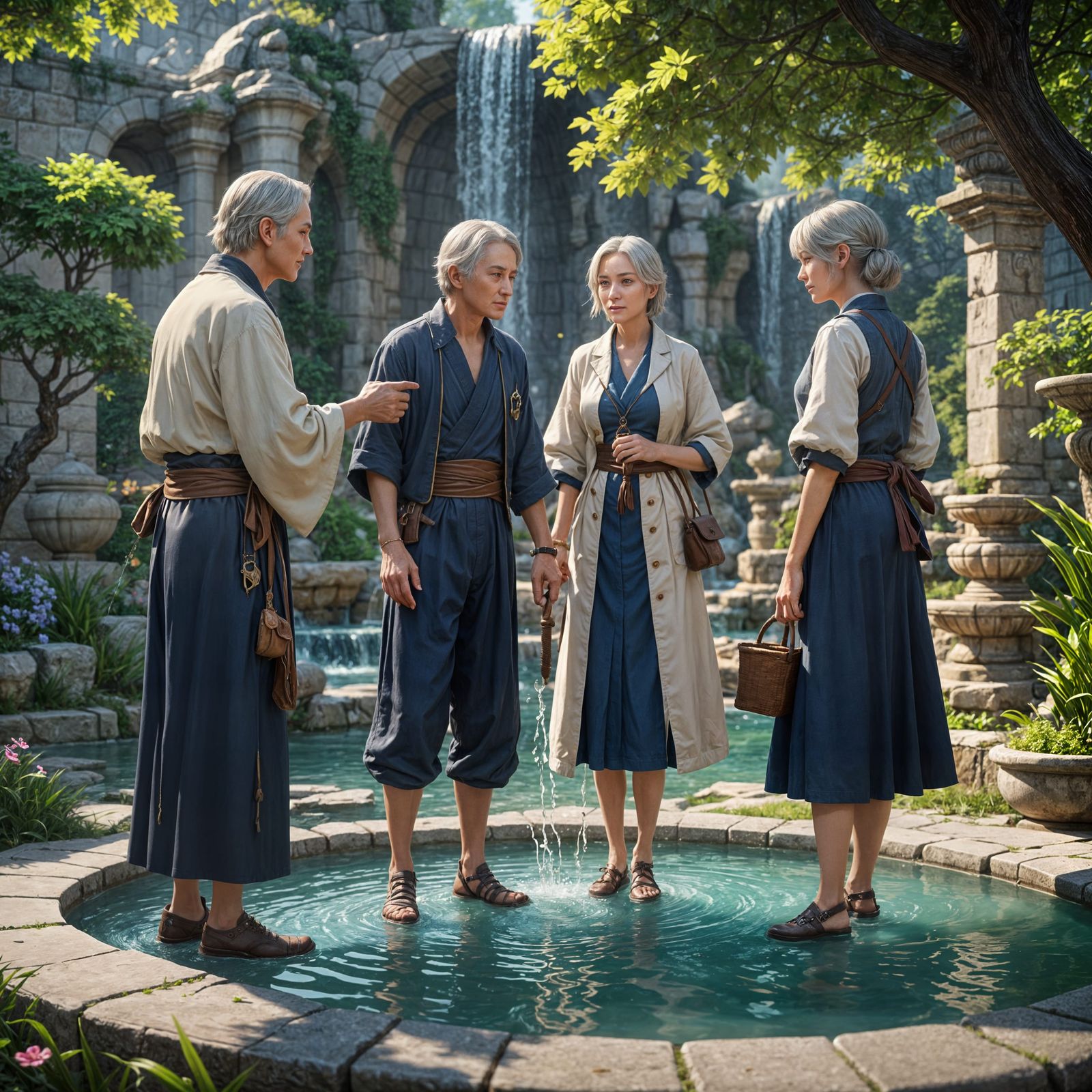 Ethereal Anime Concept Art of Youthful Revival