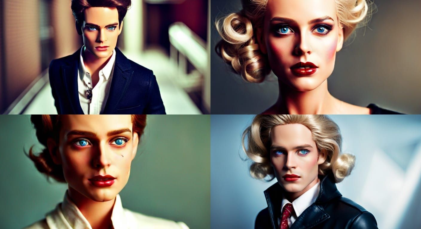 Horrific Barbie Man: A Grotesque Portrait