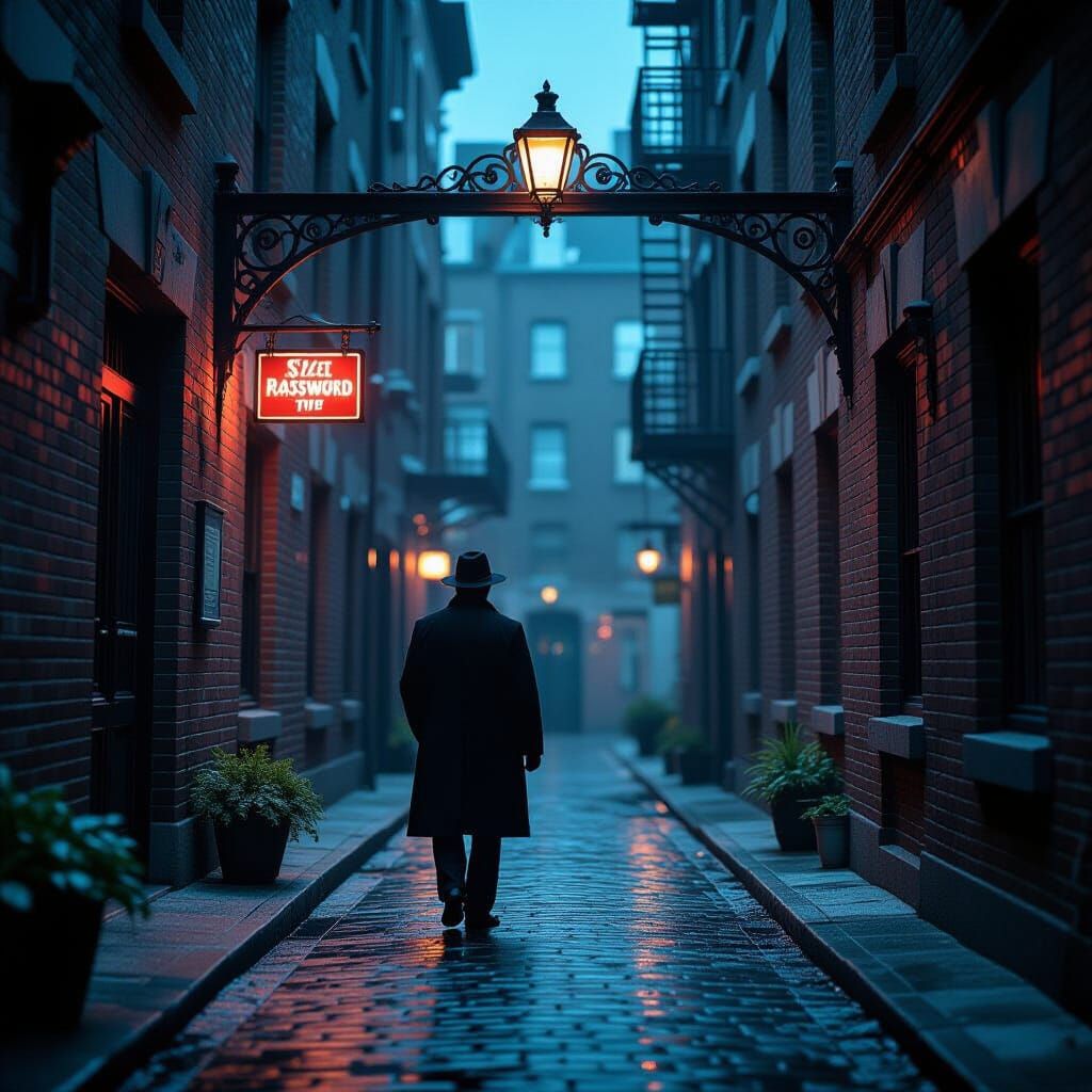 A mysterious 1920s back-alley entrance!!