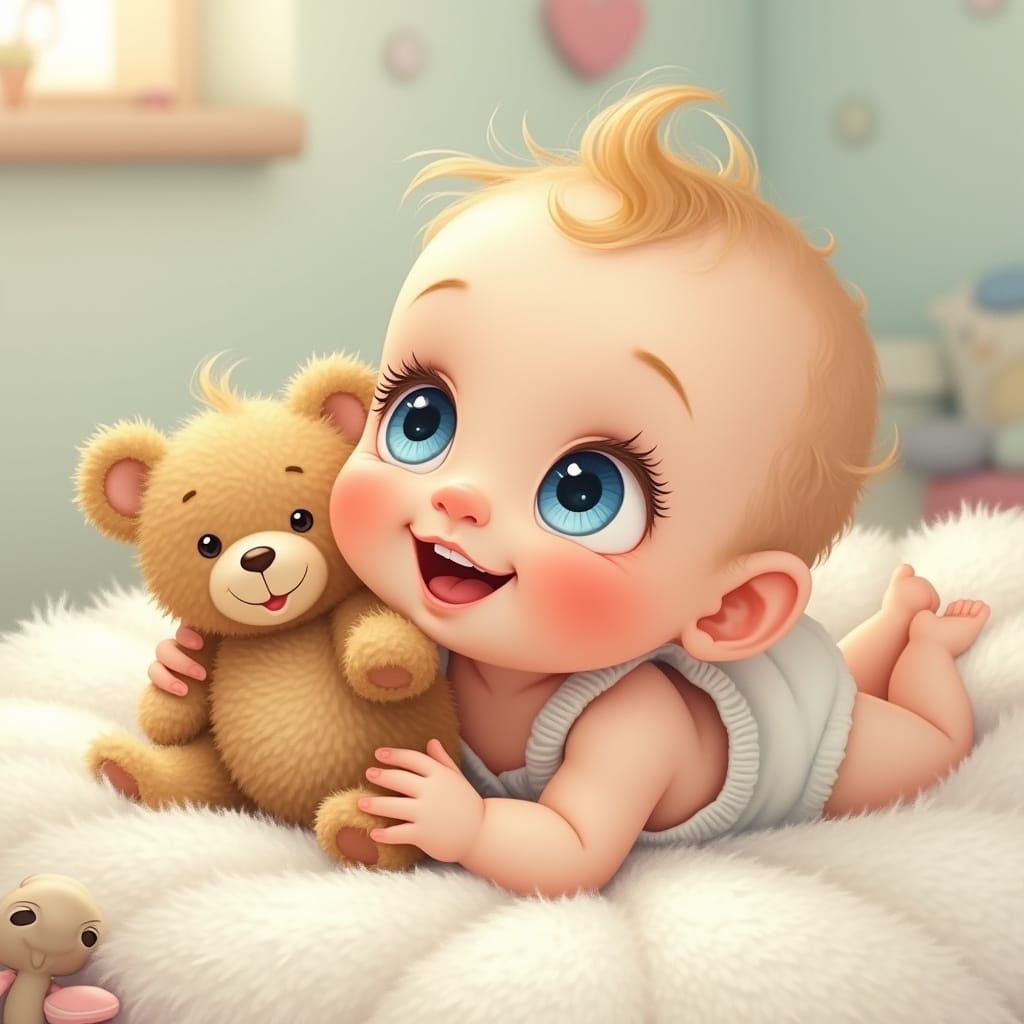 Whimsical Baby in Pastel Paradise