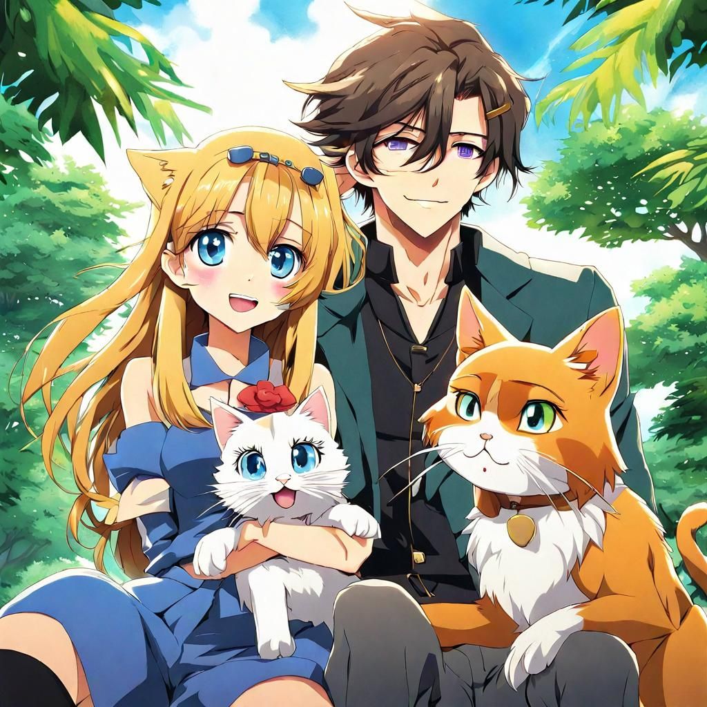 Sven and His New Animal Friends: An Anime Illustration