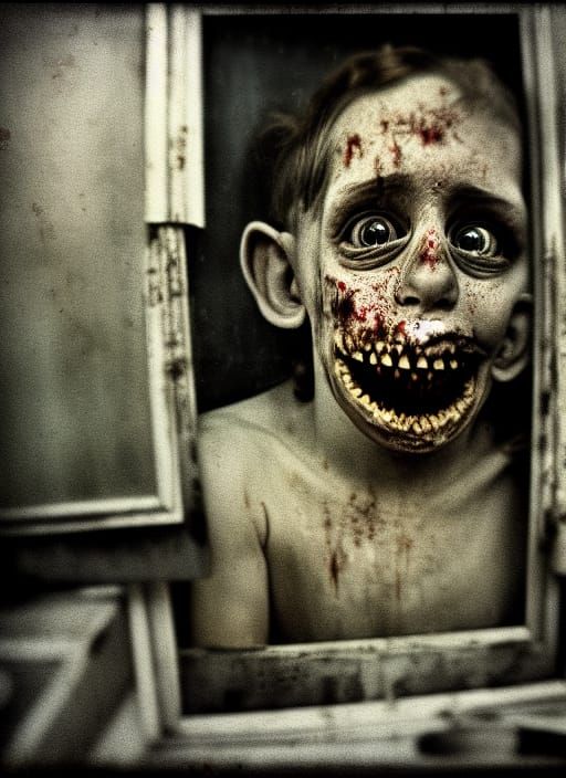 Scary Vintage Photograph of Crushing Reality