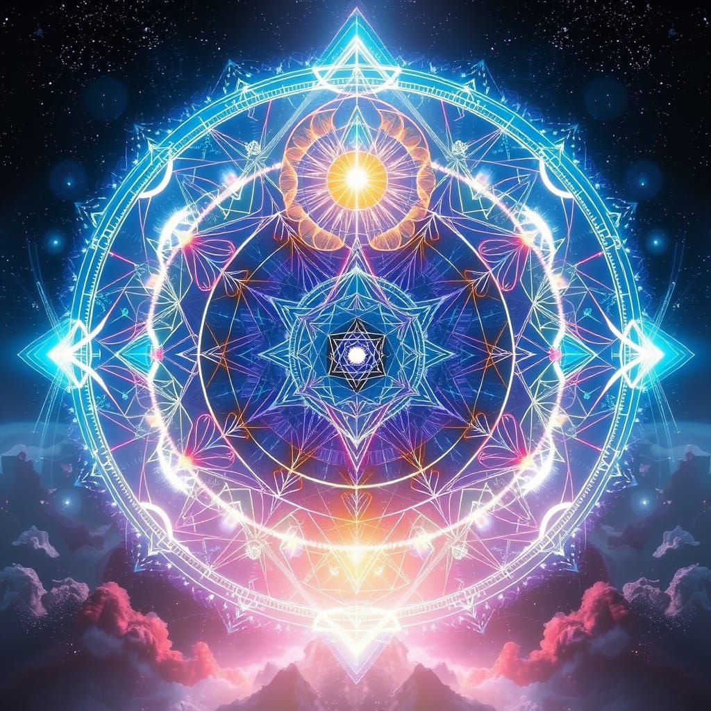 Ein Sof Creator Energy Embodied in Ethereal Aura