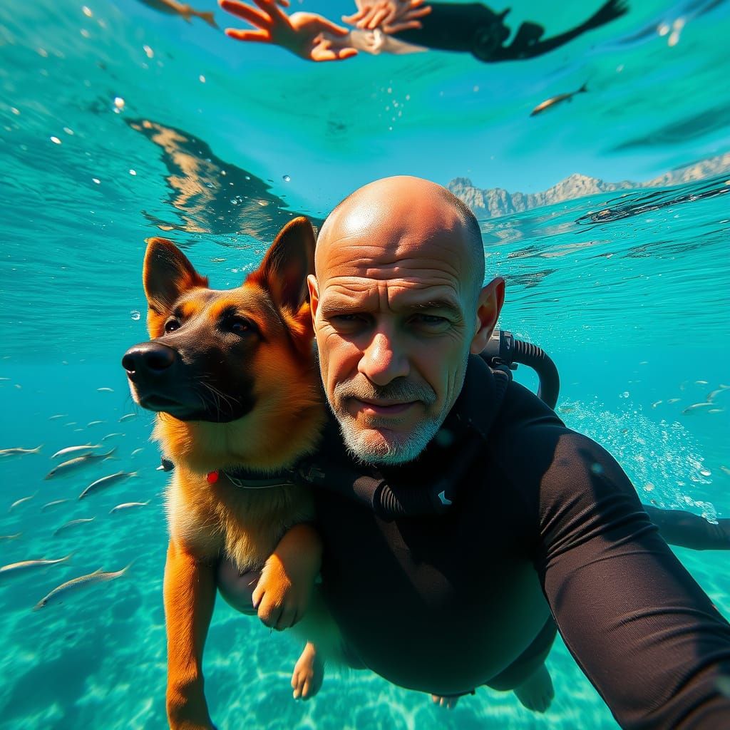 Realistic Freediver on Mediterranean Mission