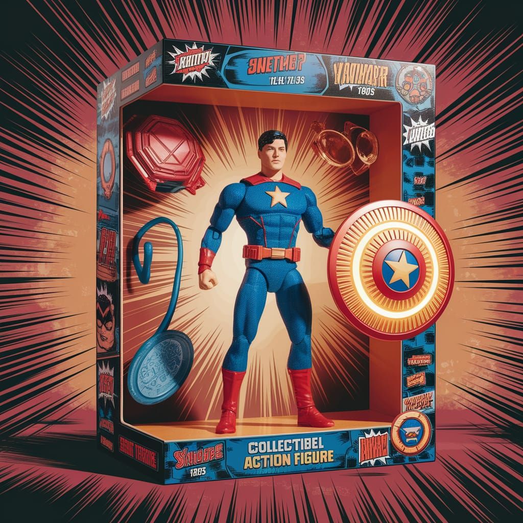 Dynamic Comic Book Action Figure Box