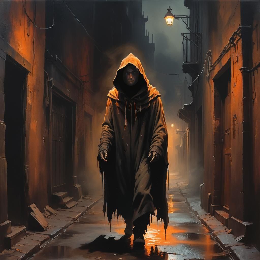 Mysterious Rogue in Dark Back Alley